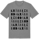 Mid Heather Gray t-shirt med Kräbbleboda ordlek t-shirt