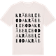 Vintage White t-shirt med Kräbbleboda ordlek t-shirt