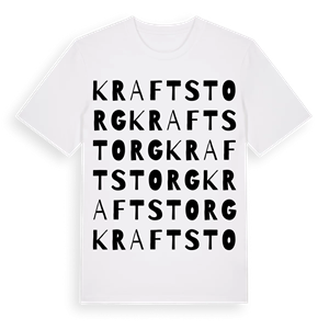 Krafts torg ordlek t-shirt – ekologisk bomull t-shirt från Pinshirt
