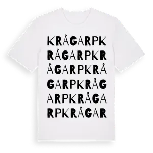 Krågarp ordlek t-shirt – ekologisk bomull t-shirt från Pinshirt