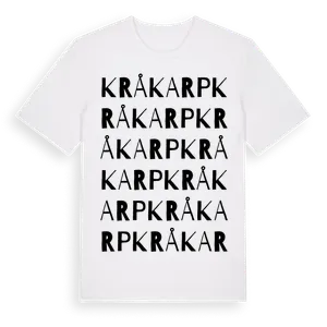 Kråkarp ordlek t-shirt – ekologisk bomull t-shirt från Pinshirt