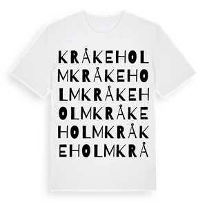 Kråkeholm ordlek t-shirt – ekologisk bomull t-shirt från Pinshirt