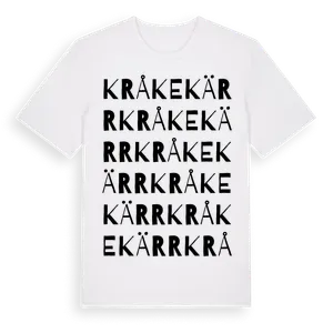 Kråkekärr ordlek t-shirt – ekologisk bomull t-shirt från Pinshirt