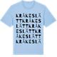 Blue Soul t-shirt med Kråkeslätt ordlek t-shirt