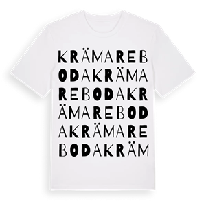 Krämareboda ordlek t-shirt – ekologisk bomull t-shirt från Pinshirt
