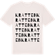 Vintage White t-shirt med Kratten ordlek t-shirt