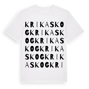 Krika skog ordlek t-shirt – ekologisk bomull t-shirt från Pinshirt