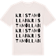 Vintage White t-shirt med Kristamöllan ordlek t-shirt