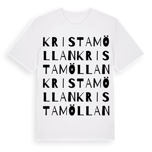 Kristamöllan ordlek t-shirt – ekologisk bomull t-shirt från Pinshirt