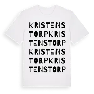 Kristenstorp ordlek t-shirt – ekologisk bomull t-shirt från Pinshirt