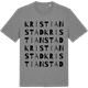 Mid Heather Gray t-shirt med Kristianstad ordlek t-shirt