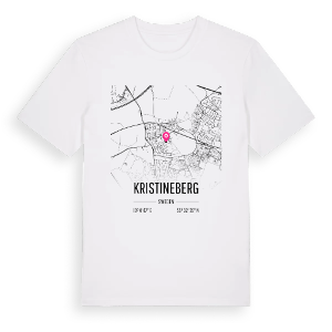 Kristineberg karta t-shirt – ekologisk bomull t-shirt från Pinshirt