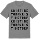 Mid Heather Gray t-shirt med Kristinetorp ordlek t-shirt