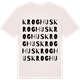 Vintage White t-shirt med Kroghus ordlek t-shirt
