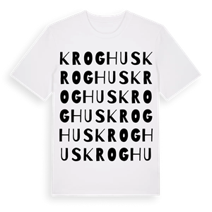 Kroghus ordlek t-shirt – ekologisk bomull t-shirt från Pinshirt