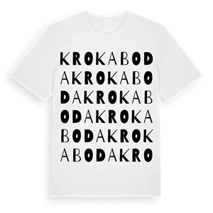 Krokaboda ordlek t-shirt – ekologisk bomull t-shirt från Pinshirt