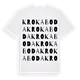 Krokaboda ordlek t-shirt