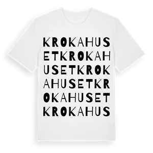 Krokahuset ordlek t-shirt – ekologisk bomull t-shirt från Pinshirt