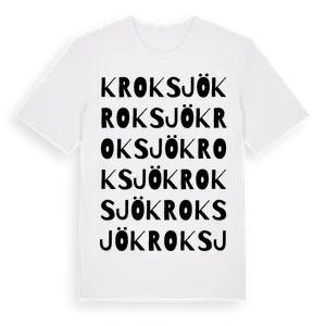 Kroksjö ordlek t-shirt – ekologisk bomull t-shirt från Pinshirt