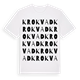 Krokvad ordlek t-shirt