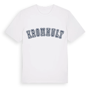 Kromhult college t-shirt – ekologisk bomull t-shirt från Pinshirt