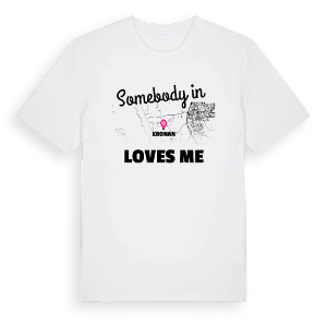 Någon i Kronan älskar mig t-shirt – ekologisk bomull t-shirt från Pinshirt
