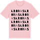 Pink Cotton t-shirt med Kronas ordlek t-shirt