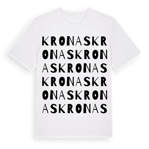 Kronas ordlek t-shirt – ekologisk bomull t-shirt från Pinshirt