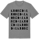 Mid Heather Gray t-shirt med Kronedal ordlek t-shirt