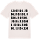 Vintage White t-shirt med Kronolund ordlek t-shirt