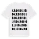 White t-shirt med Kronolund ordlek t-shirt