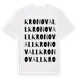White t-shirt med Kronovall ordlek t-shirt