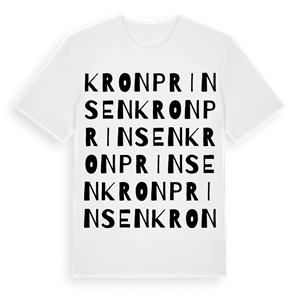 Kronprinsen ordlek t-shirt – ekologisk bomull t-shirt från Pinshirt