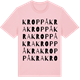Pink Cotton t-shirt med Kroppåkra ordlek t-shirt