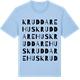Blue Soul t-shirt med Kruddarehus ordlek t-shirt