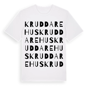 Kruddarehus ordlek t-shirt – ekologisk bomull t-shirt från Pinshirt