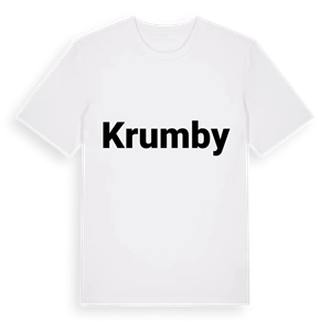 Krumby fetstil t-shirt – ekologisk bomull t-shirt från Pinshirt