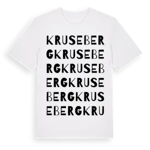 Kruseberg ordlek t-shirt – ekologisk bomull t-shirt från Pinshirt