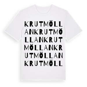 Krutmöllan ordlek t-shirt – ekologisk bomull t-shirt från Pinshirt