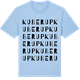 Blue Soul t-shirt med Kuberup ordlek t-shirt