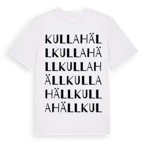 Kulla Häll ordlek t-shirt – ekologisk bomull t-shirt från Pinshirt