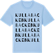 Blue Soul t-shirt med Kullabacken ordlek t-shirt