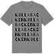 Mid Heather Gray t-shirt med Kullabacken ordlek t-shirt