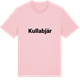 Pink Cotton t-shirt med Kullabjär fetstil t-shirt