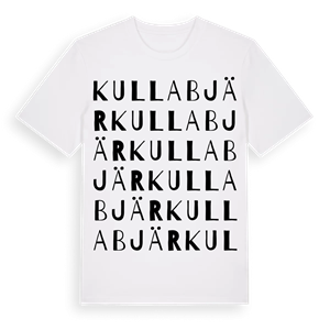Kullabjär ordlek t-shirt – ekologisk bomull t-shirt från Pinshirt