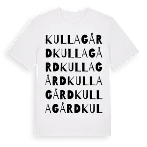 Kullagård ordlek t-shirt – ekologisk bomull t-shirt från Pinshirt