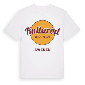 Kullaröd cirkel t-shirt – ekologisk bomull t-shirt från Pinshirt