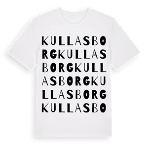 Kullasborg ordlek t-shirt – ekologisk bomull t-shirt från Pinshirt