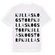 Kullaskogstorp ordlek t-shirt