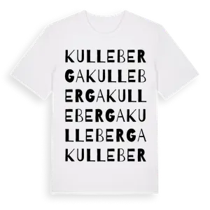 Kulleberga ordlek t-shirt – ekologisk bomull t-shirt från Pinshirt